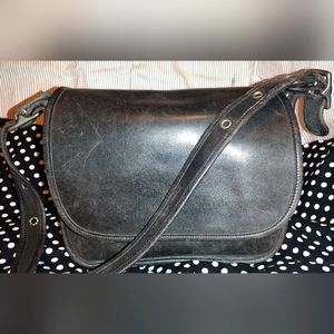 Coach vintage black leather